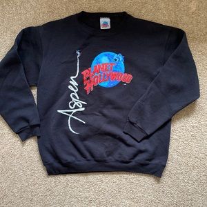 VINTAGE Planet Hollywood “Aspen” Themed Crewneck